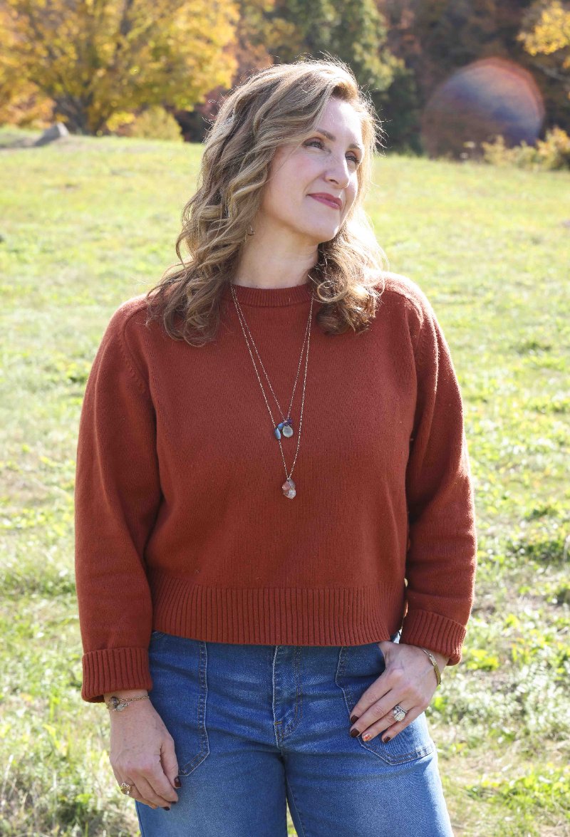 Christine Dorsey in the forest for a personalized Soul Reading